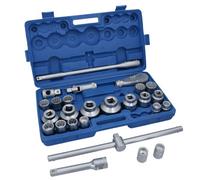 AB Tools 26Pc 3/4In Dr And 1In Dr Shallow Socket Set 21mm - 65mm Metric Sizes Ratchet