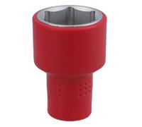 AB Tools 27mm 1/2In Drive Vde Insulated Shallow Metric Socket 6 Sided Single Hex 1000 V