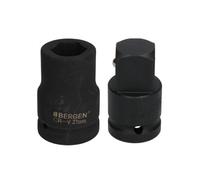 AB Tools 27mm Metric 3/4" Or 1" Drive Deep Impact Socket 6 Sided With Step Up Adapter