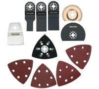 AB Tools 27Pc Multi Function Oscillating Tool Accessory Set For Sanding Grinding Cutting