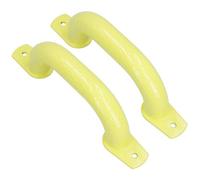 AB Tools 280mm Steel Safety Grab Pull Handle For Trailers Trucks Yellow Coated Finish 2Pc