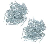 AB Tools 2mm X 40mm Round Headed Wire Nails For Concrete Brick Wood 220Pc Zinc Plated