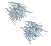 AB Tools 2mm X 50mm Round Headed Wire Nails For Concrete Brick Wood 130Pc Zinc Plated
