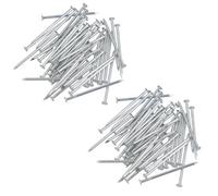 AB Tools 2mm X 60mm Round Headed Wire Nails For Concrete Brick Wood 90Pc Zinc Plated