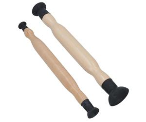 AB Tools 2pc Hand Valve Lapping Lapper Cylinder Piston Grinding Stick 5/8in - 1-3/8in
