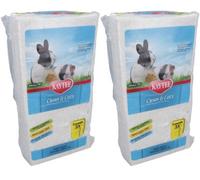AB Tools 2Pk 24.6L White Clean & Cozy Small Animals Bedding 99% Dust Free Odor Control