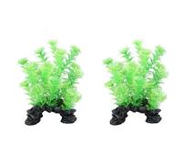 AB Tools 2Pk Aquatic Aquarium Fish Tank Deco Plant Rock Cabomba 5X12X20Cm