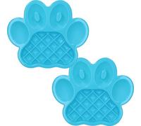 AB Tools 2Pk Blue Paw Interactive Dog Slow Feeder Food Accessories Control Fast Eating