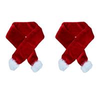 AB Tools 2Pk Dog Humorous Novelty Festive Christmas Santa's Scarf Medium Size