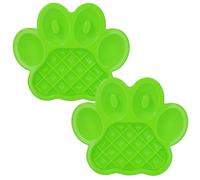 AB Tools 2Pk Green Interactive Dog Slow Feeder Dog Food Accessories Control Fast Eating