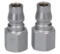 AB Tools 2Pk Japanese American Nitto Profile Male Fitting 1/4" Bsp Female Thread Air Hose