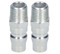 AB Tools 2Pk Japanese American Nitto Profile Male Fitting 1/4" Bsp Male Thread Air Hose