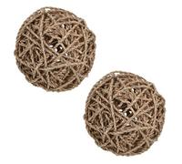 AB Tools 2Pk Large Small Animal Rabbit Guinea Pig Sea Grass Fun Ball Activity Toy Gift