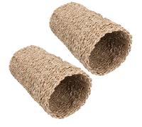 AB Tools 2Pk Medium Small Animals Boredom Breaker Seagrass Play Tunnel 13X13X24Cm