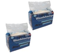AB Tools 2PK Quality Dust Extracted Kiln Dried Small Animal Bedding Woodshaving 1.5kg
