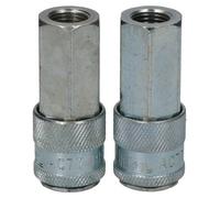 AB Tools 2Pk Schrader Profile 17 Series Female Coupler 1/4" Bsp Female Thread Air Hose