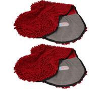 AB Tools 2Pk Super Absorbent Burgundy Microfiber Dog Cat Pet Noodle Towel Quick Drying
