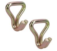 AB Tools 2X Ratchet Strap Anchor Hook Tie Down Ring Car Transporter Link Heavy Duty