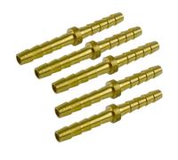 AB Tools 3/16 Hose Joiner / Repair Fitting Double Hose Tail Air Pipe Connector 5 Pk Ft078