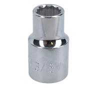 AB Tools 3/16 Ww Whitworth Bsw Shallow British Socket 12 Sided Bi-Hex 1/2In Drive