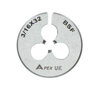 AB Tools 3/16" X 32 Bsf 25mm Circular Die 1" Carbon Steel Thread Cutter Bsf