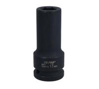 AB Tools 3/4" Drive 17mm Deep Metric mm Impact Impacted Socket 6 Sided Single Hex