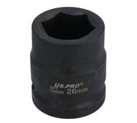 AB Tools 3/4" Drive 26mm Shallow Metric mm Impact Impacted Socket 6 Sided Single Hex