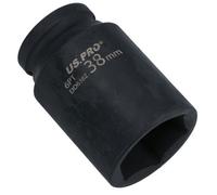 AB Tools 3/4" Drive 38mm Double Deep Impact Impacted Socket 6 Sided Single Hex Hgv