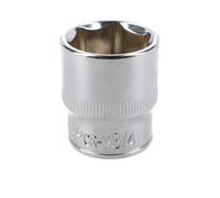 AB Tools 3/4" Imperial 6 Point 3/8" Drive Shallow Socket Sae Af Chrome Vanadium Steel