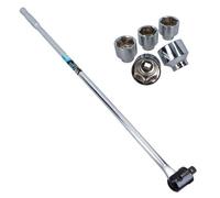 AB Tools 3/4In Drive Heavy Duty Breaker Power Bar & 5 Shallow Metric Sockets 55 - 70mm