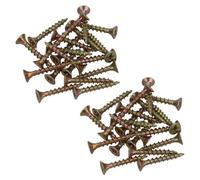AB Tools 3.5mm X 25mm Countersunk Wood Chipboard Screw Fasteners Pz2 Drive 40Pc