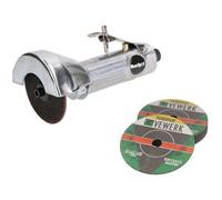 AB Tools 3" / 75mm Air Cut Off Cutting Tool Pneumatic Grinding Saw Cutter With 11 Discs
