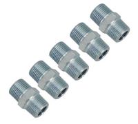AB Tools 3/8" Bsp Male To Male Air Line Hose Compressor Fitting Union 5 Pack Ft048