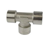 AB Tools 3/8" Bsp Tee Piece Fitting Female Thread Manifold Air Fitting Ft061