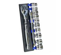 AB Tools 3/8" Drive Metric Shallow And Accessory Kit Set 10mm - 19mm 12Pcs Bergen