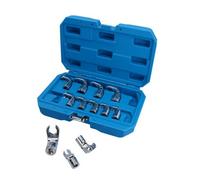 AB Tools 3/8" Drive Metric Swivel Crows Foot Crowfeet Wrench 8 - 19mm 230 Degree 12Pc
