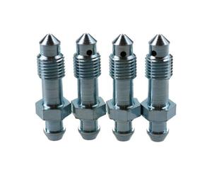 AB Tools 3/8" X 24 Unf 4Pk Steel Long Brake Caliper Bleeding Bleed Nipple Screw Bleedscrew