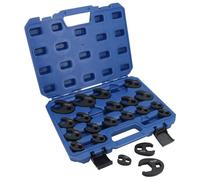 AB Tools 3/8in. + 1/2in. Metric Impact Crowfeet Crowfoot Spanner Wrench 8 - 32mm 21pc