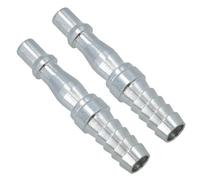 AB Tools 3/8In Bsp (9.5mm) Air Hose Barb Tail With Male Pcl Type Connector Fitting 2Pc