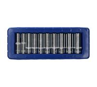 AB Tools 3/8In Drive Double Deep Metric Sockets 6 Sided Single Hex 10mm To 19mm 10Pc