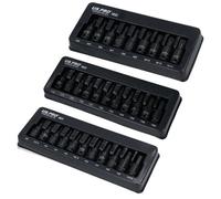 AB Tools 3/8In Drive Impacted Impact Shallow Hex Allen Torx Star + Spline Bits 31Pc Set