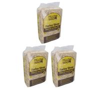 AB Tools 3 Bags Superior Quality Large Barley Straw Small Animal Bedding Feeding 2Kg