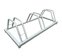 AB Tools 3 Bike Cycle Stand Holder Floor Rack 88 X 40Cm Wall Mounting Storage Parking