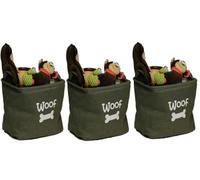AB Tools 3 Forest Canvas Pet Dog Toy Storage Baskets 33X7Cm