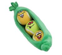 AB Tools 3 Medium Face Ball Engagement In A Pea Pod Dog Puppy Fun Fetch Dog Toy