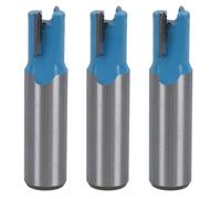 AB Tools 3 Pack Tct Motising Router Bit 12.7mm D 12mm Depth Cut Cutting Tool 1/2 Shank