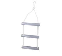 AB Tools 3 Step Boat Boarding Ladder Twist Rope Ladder Swim Safety Steps Yacht Rib