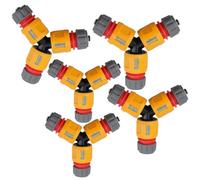 AB Tools 3 Way Garden Hose Pipe Coupler Connector Joiner And 3 Hozelock Quick Release Fittings 5Pk