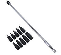 AB Tools 30" Breaker Power Bar & 10Pc Impact Hex Bit Socket Set 1/2'' Drive 4 -19mm