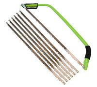 AB Tools 30" Heavy Duty Bow Saw Tree Wood Branch Log Cutter With 6 Spare Blades